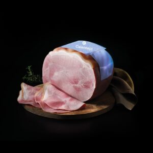 JAMÓN COCIDO EXTRA CALENTEJO  LIBRE DE GLÚTEN Y LACTOSA (250 GRMS LONCHEADO)